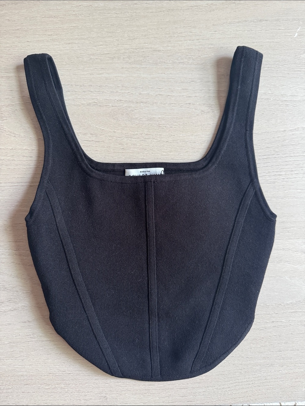 Aritzia Sculpt Knit Babaton Bustier Top NWT
